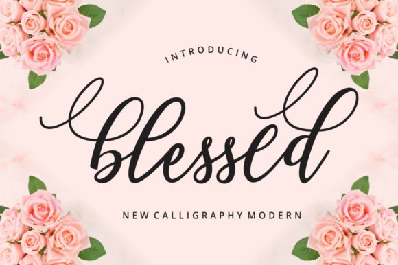Blessed: A Modern Calligraphy Font for Creative Design