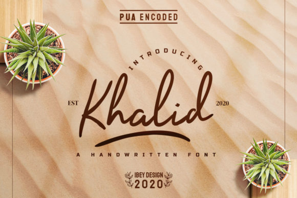 Khalid: A Luxurious Handwritten Font for Modern Design