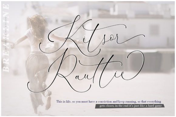 Kitsor Rauttie Font: A Beautiful Signature Style for Creative Design