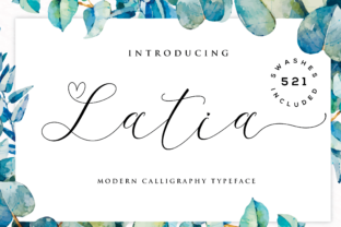Latia Script: Elegant Handwriting for Modern Design