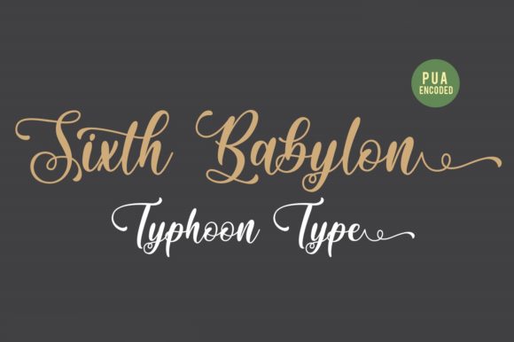 Sixth Babylon: A Handwritten Font That Elevates Brand Identity and Creative Expression